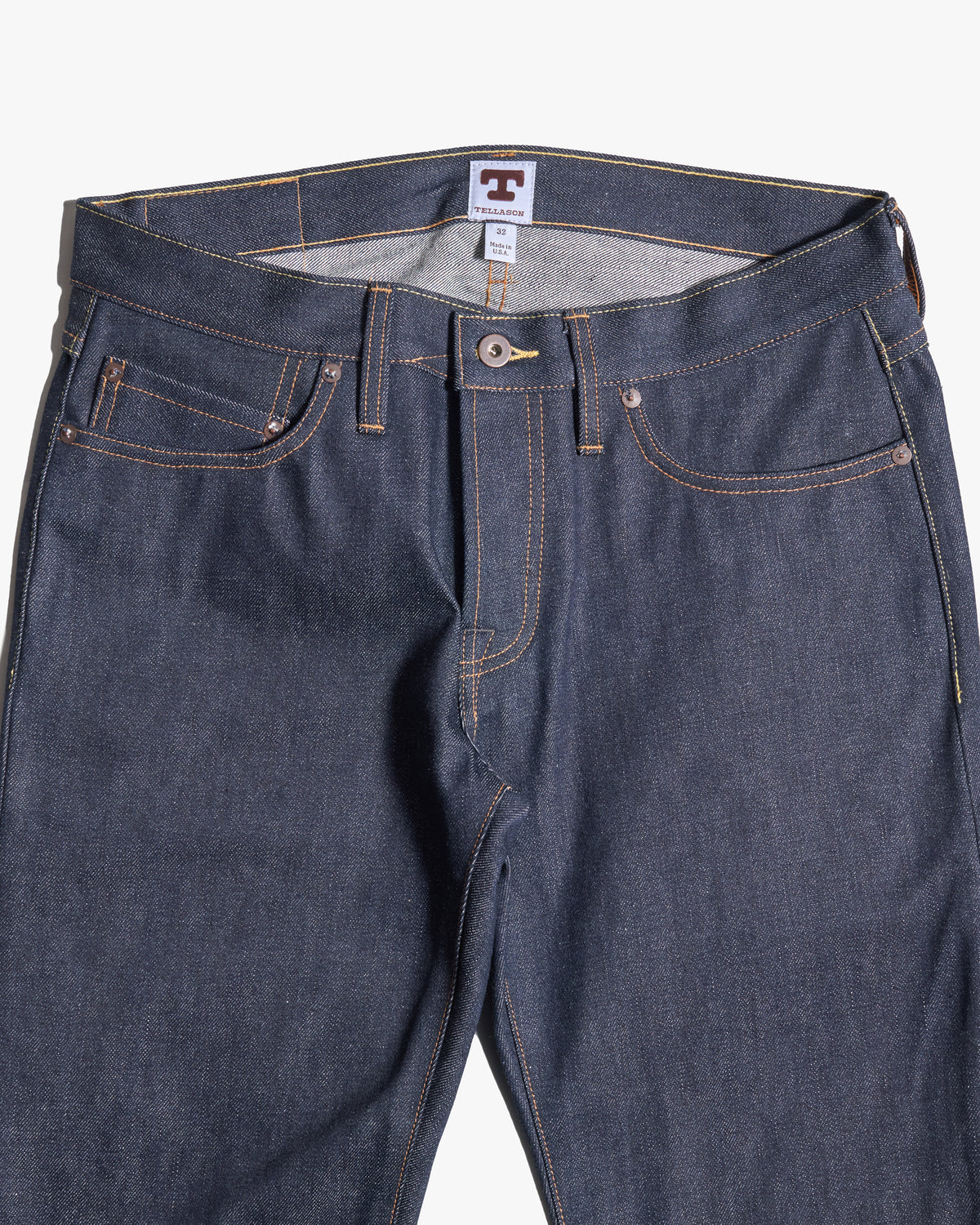 Tellason John Graham Mellor Slim Straight Mens Jeans - 16.5oz Kaihara Selvedge Denim