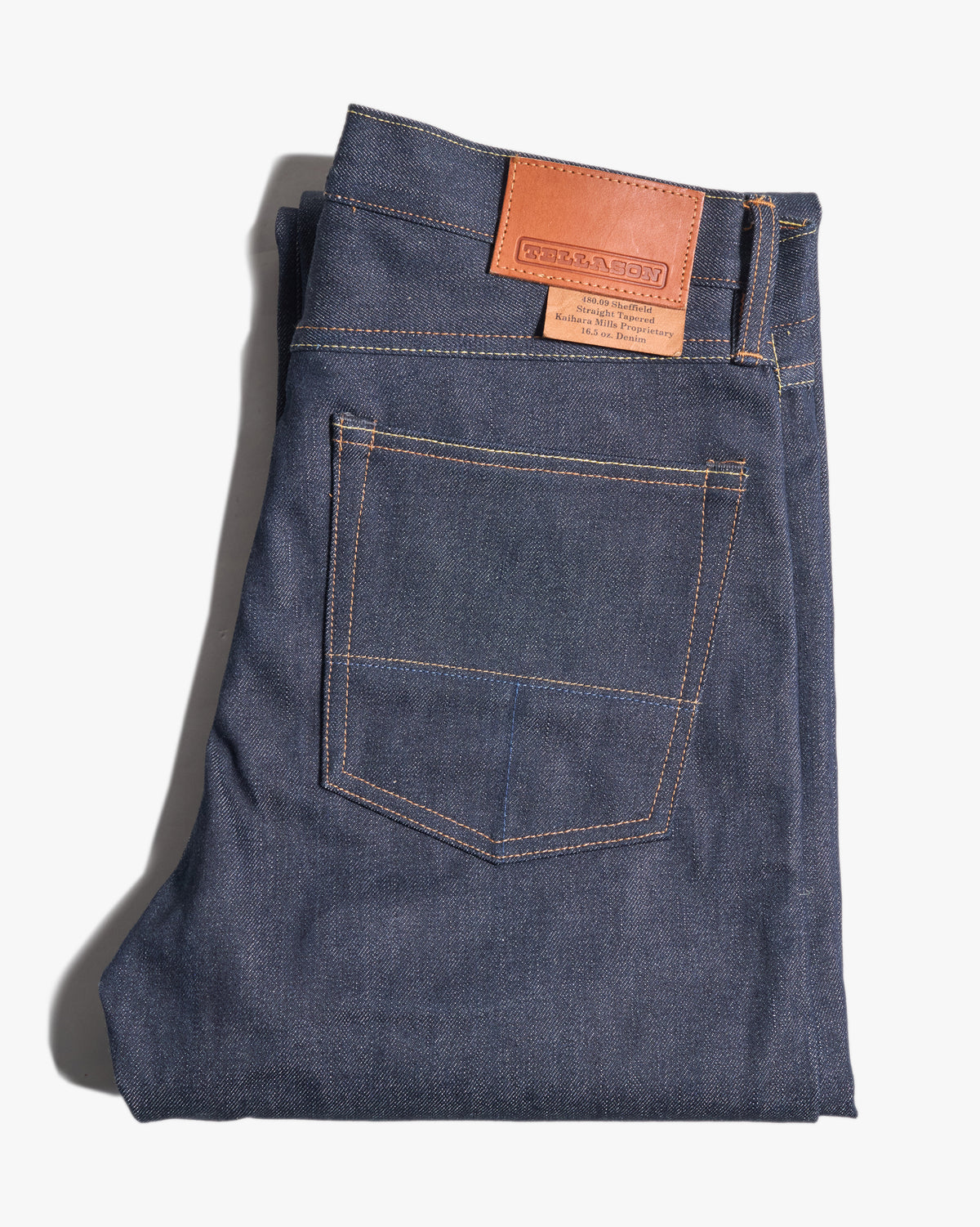 Tellason Sheffield Relaxed Straight Mens Jeans - 16.5oz Kaihara Selvedge Denim
