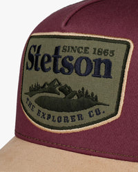 Stetson Explorer Co Trucker Cap - Beige / Wine