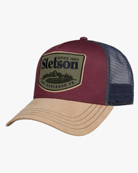 Stetson Explorer Co Trucker Cap - Beige / Wine
