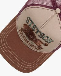 Stetson Great Plains Trucker Cap - Brown / Wine | Stetson Hats | JEANSTORE