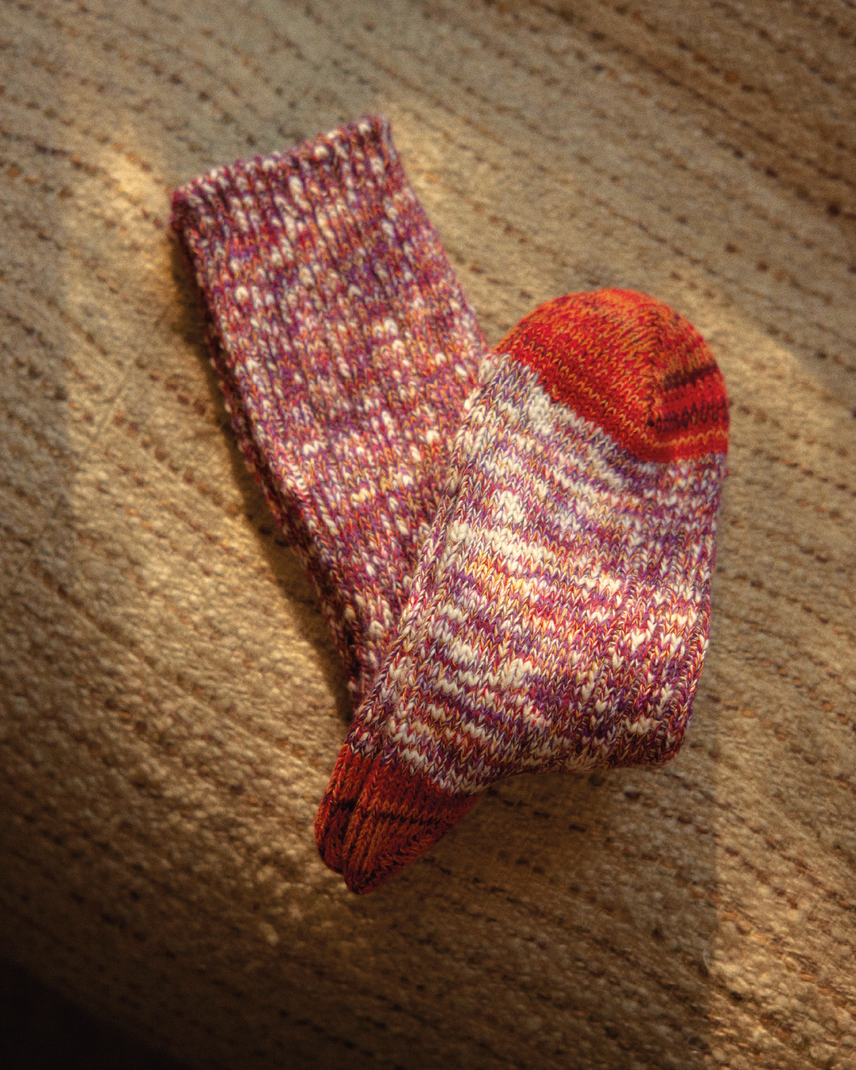 Thunders Love Flammé Collection Seasons Socks - Fall Red