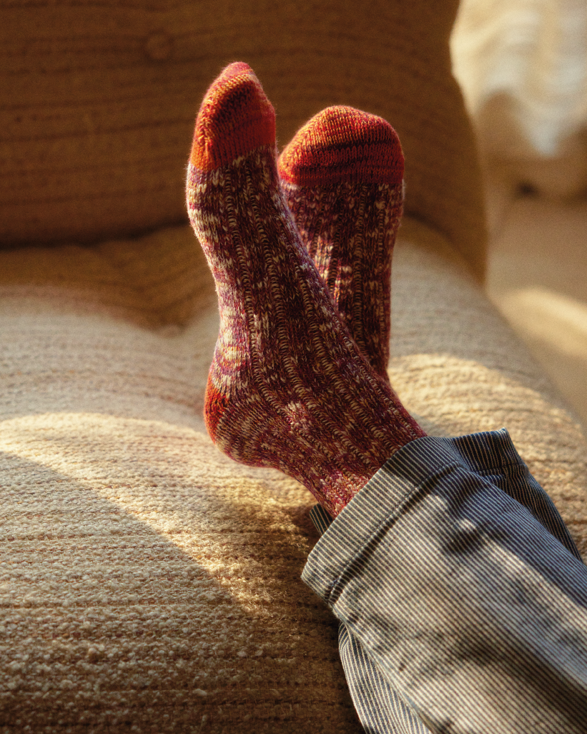 Thunders Love Flammé Collection Seasons Socks - Fall Red