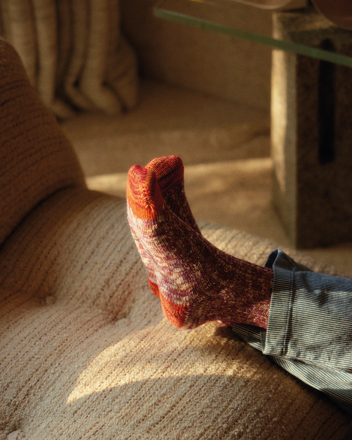 Thunders Love Flammé Collection Seasons Socks - Fall Red