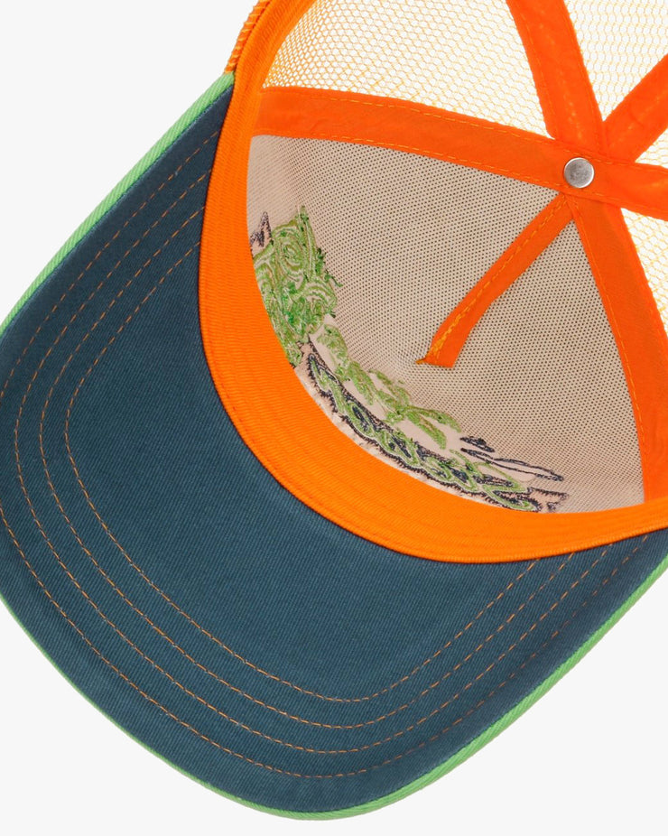 Stetson Tiki Lounge Trucker Cap - Lime / Orange