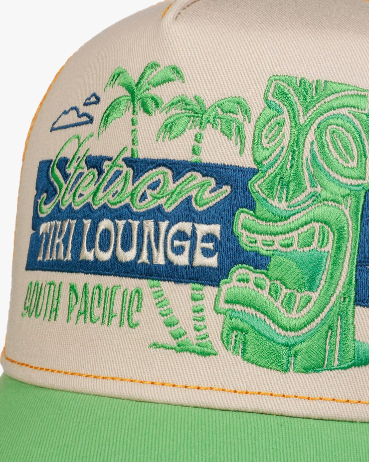 Stetson Tiki Lounge Trucker Cap - Lime / Orange