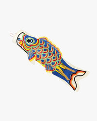 Japan Best Keijusha Traditional Koinobori Hangings - Blue