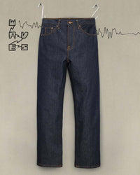 Nudie Tuff Tony Loose Fit Mens Jeans - Ecru Waves | Nudie Jeans Jeans | Jeanstore