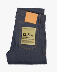 Unbranded UB154 Skinny Fit Mens Jeans - 13.5oz Vintage Blue Selvedge | The Unbranded Brand Jeans | JEANSTORE