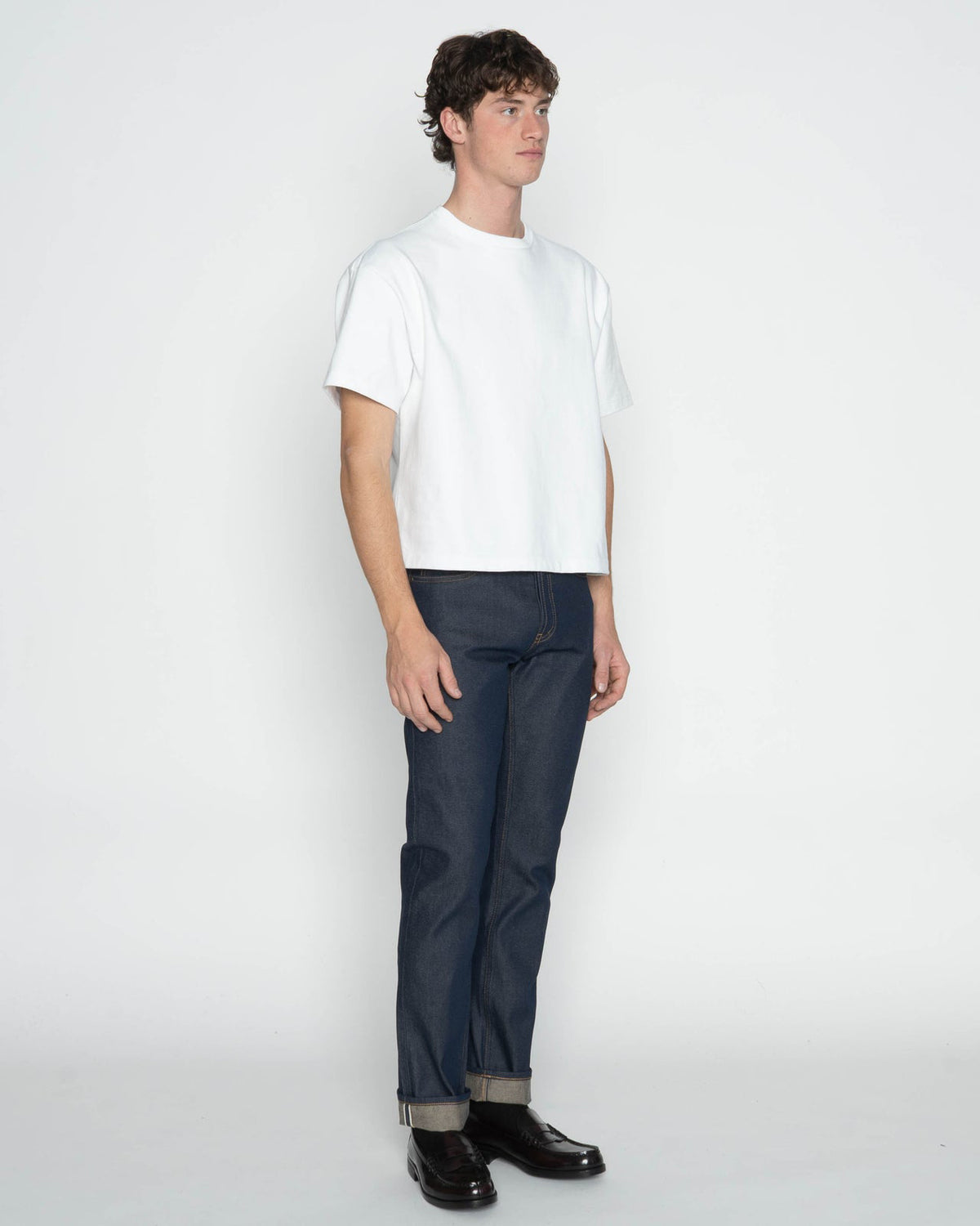 Unbranded UB154 Skinny Fit Mens Jeans - 13.5oz Vintage Blue Selvedge | The Unbranded Brand Jeans | JEANSTORE