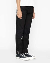 Unbranded UB248 Tapered Fit Mens Jeans - 14.5oz Slubby Black Selvedge
