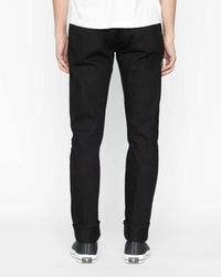 Unbranded UB248 Tapered Fit Mens Jeans - 14.5oz Slubby Black Selvedge