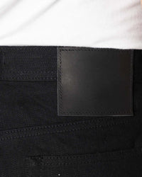Unbranded UB248 Tapered Fit Mens Jeans - 14.5oz Slubby Black Selvedge