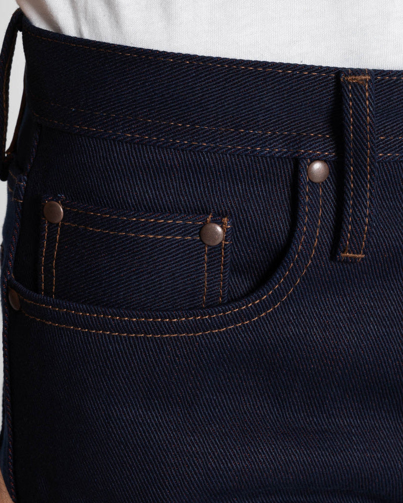 Unbranded UB291 Tapered Fit Mens Jeans - 21oz Heavy Red Weft Selvedge