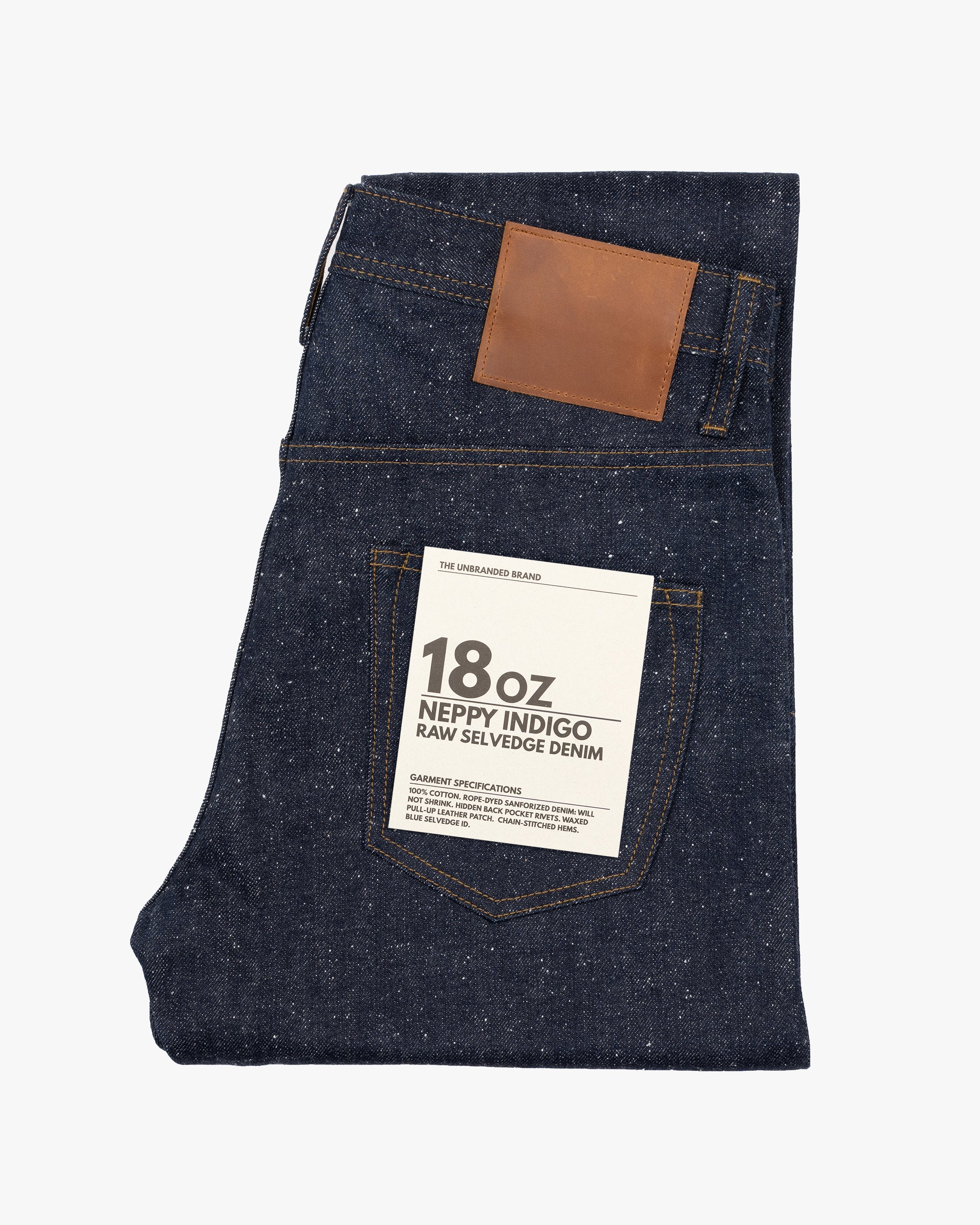 Unbranded UB643 Heavyweight 18oz Neppy Selvedge Relaxed Tapered Mens J ...