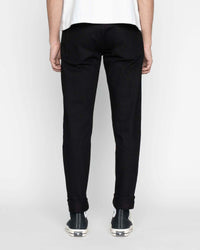 Unbranded UB648 Relaxed Tapered Mens Jeans - 14.5oz Slubby Black Selvedge