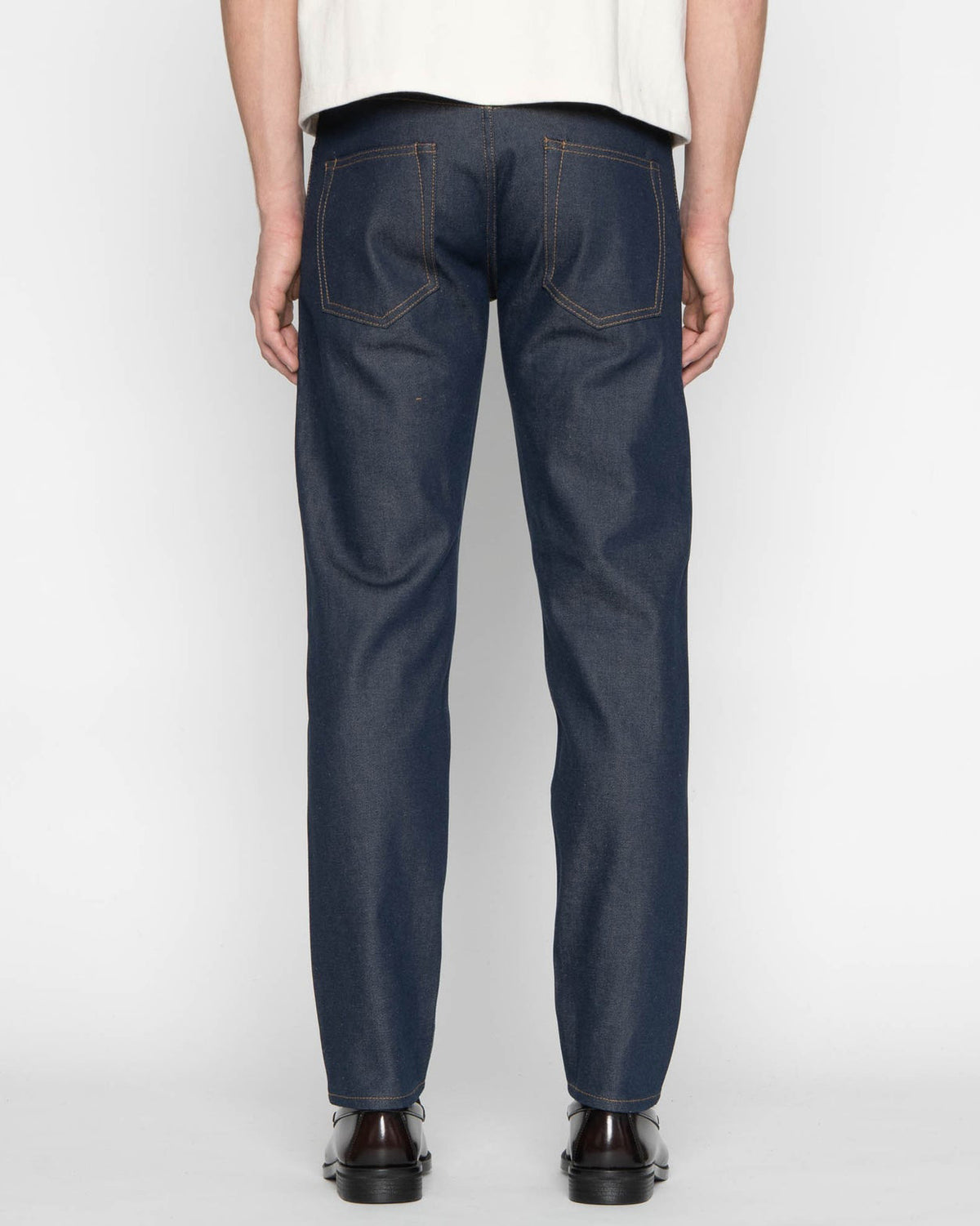 Unbranded UB654 Relaxed Tapered Mens Jeans - 13.5oz Vintage Blue Selvedge