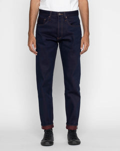 Unbranded UB691 Relaxed Tapered Mens Jeans - 21oz Heavy Red Weft Selvedge