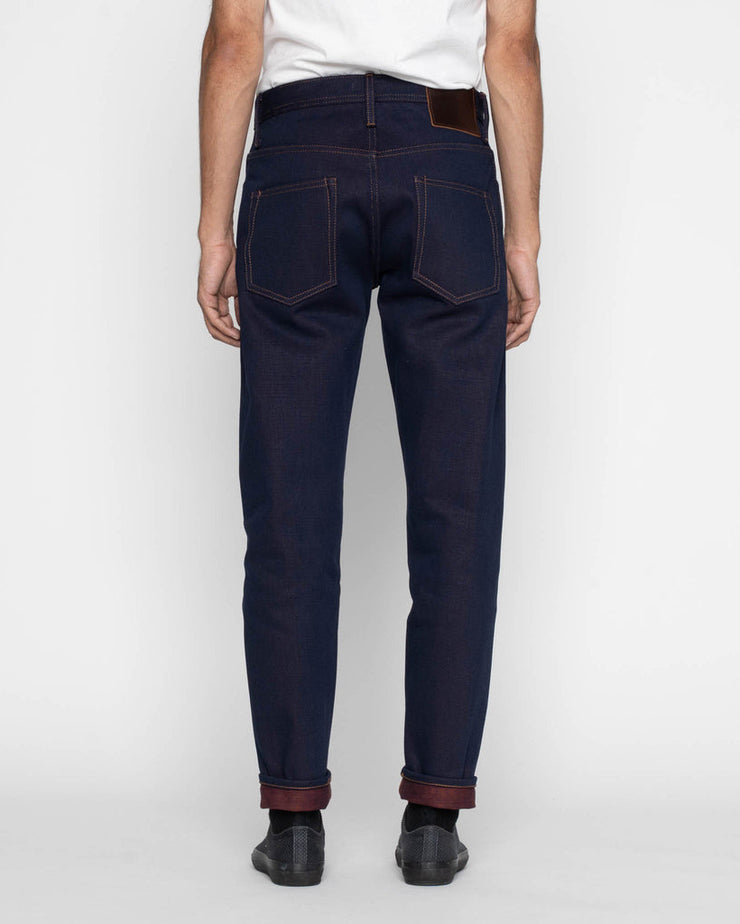 Unbranded UB691 Relaxed Tapered Mens Jeans - 21oz Heavy Red Weft Selvedge