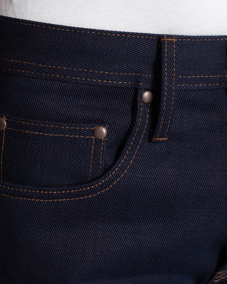 Unbranded UB691 Relaxed Tapered Mens Jeans - 21oz Heavy Red Weft Selvedge