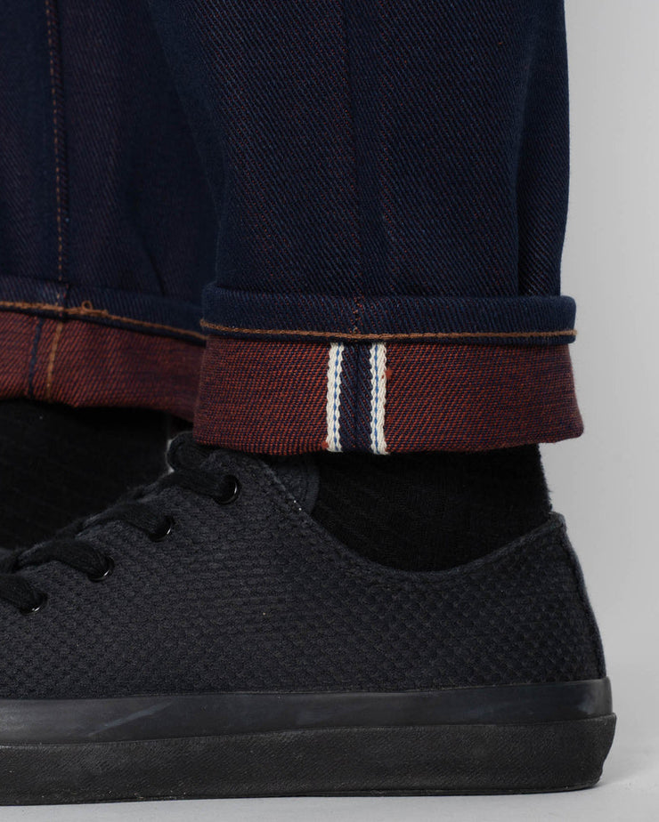 Unbranded UB691 Relaxed Tapered Mens Jeans - 21oz Heavy Red Weft Selvedge