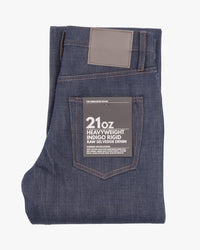 Unbranded UB721 Wide Fit Mens Jeans - 21oz Indigo Selvedge | The Unbranded Brand Jeans | JEANSTORE