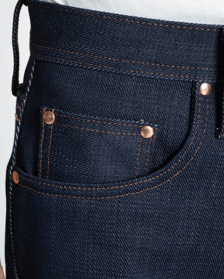 Unbranded UB721 Wide Fit Mens Jeans - 21oz Indigo Selvedge | The Unbranded Brand Jeans | JEANSTORE