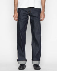 Unbranded UB722 Wide Fit Mens Jeans - 11oz Indigo Stretch Selvedge | The Unbranded Brand Jeans | JEANSTORE