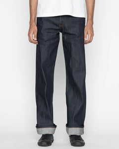 Unbranded UB722 Wide Fit Mens Jeans - 11oz Indigo Stretch Selvedge