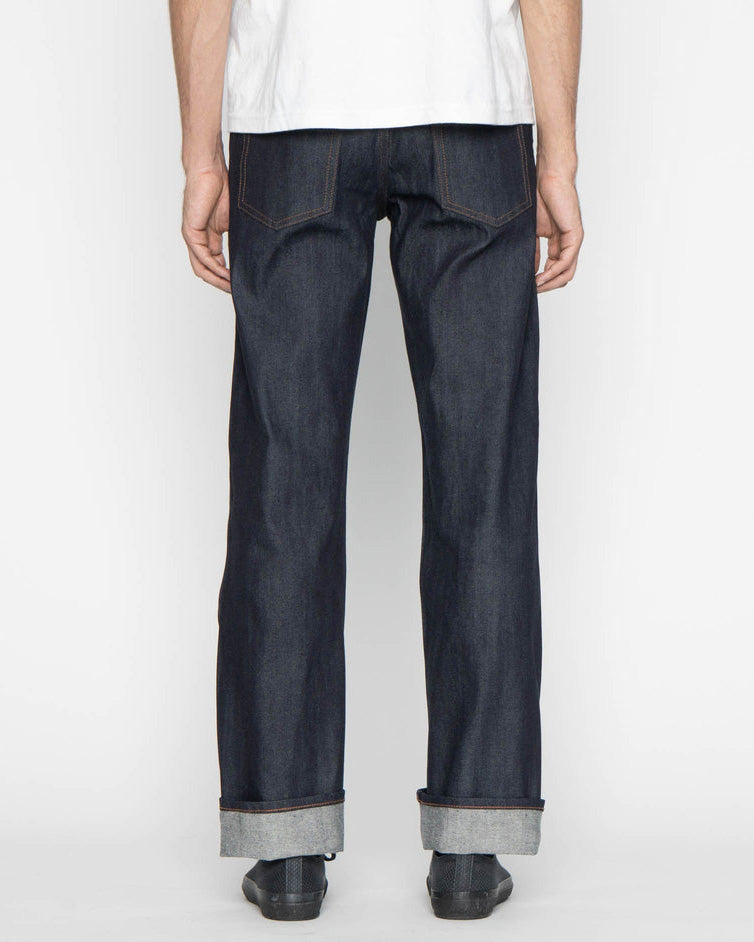 Unbranded UB722 Wide Fit Mens Jeans - 11oz Indigo Stretch Selvedge | The Unbranded Brand Jeans | JEANSTORE