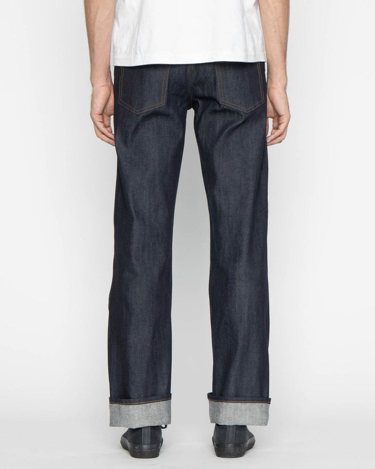Unbranded UB722 Wide Fit Mens Jeans - 11oz Indigo Stretch Selvedge | The Unbranded Brand Jeans | JEANSTORE
