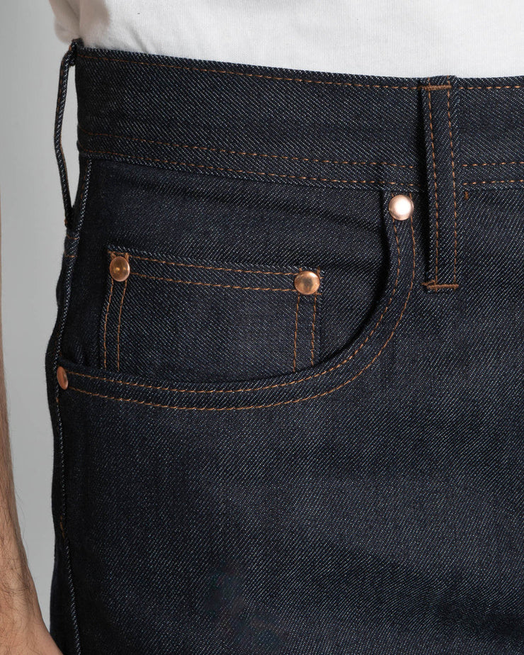 Unbranded UB722 Wide Fit Mens Jeans - 11oz Indigo Stretch Selvedge | The Unbranded Brand Jeans | JEANSTORE