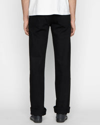 Unbranded UB744 Wide Fit Mens Jeans - 11oz Solid Black Stretch Selvedge | The Unbranded Brand Jeans | JEANSTORE