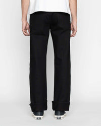 Unbranded UB748 Wide Fit Mens Jeans - 14.5oz Slubby Black Selvedge