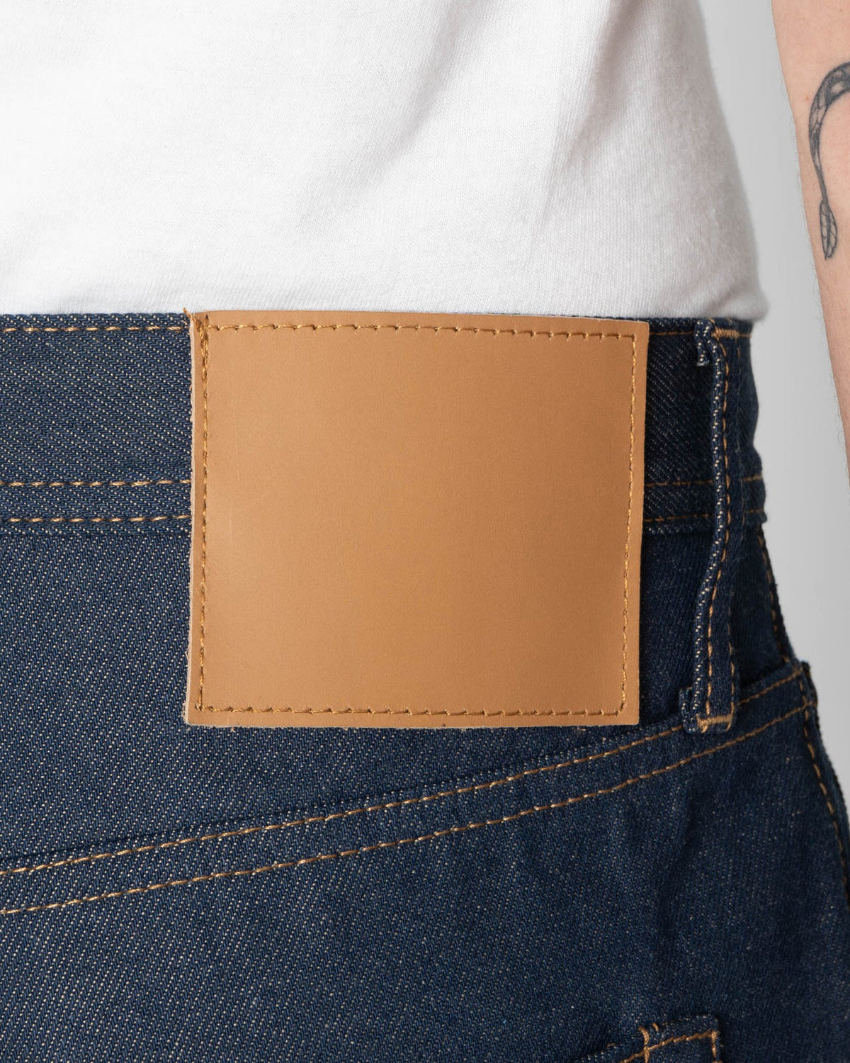 Unbranded UB754 Wide Fit Mens Jeans - 13.5oz Vintage Blue Selvedge | The Unbranded Brand Jeans | JEANSTORE
