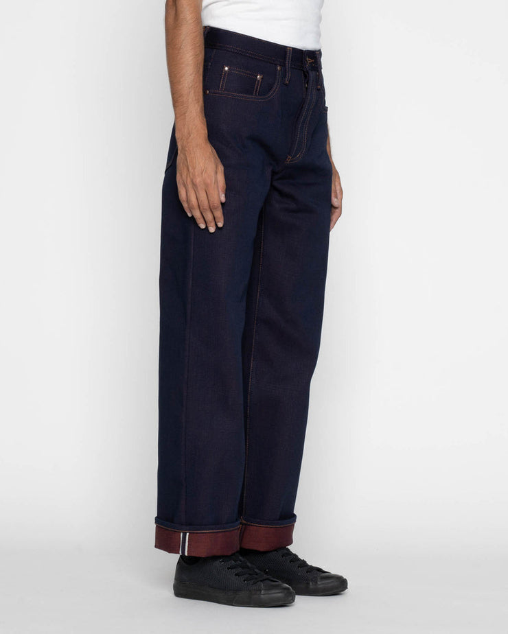 Unbranded UB791 Wide Fit Mens Jeans - 21oz Heavy Red Weft Selvedge