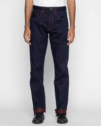 Unbranded UB891 Relaxed Straight Mens Jeans - 21oz Heavy Red Weft Selvedge