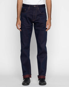 Unbranded UB891 Relaxed Straight Mens Jeans - 21oz Heavy Red Weft Selvedge