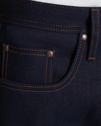 Unbranded UB891 Relaxed Straight Mens Jeans - 21oz Heavy Red Weft Selvedge