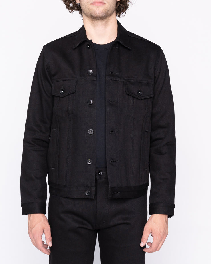 Unbranded UB942 Denim Jacket - 21oz Black Selvedge | The Unbranded Brand Jackets & Coats | JEANSTORE