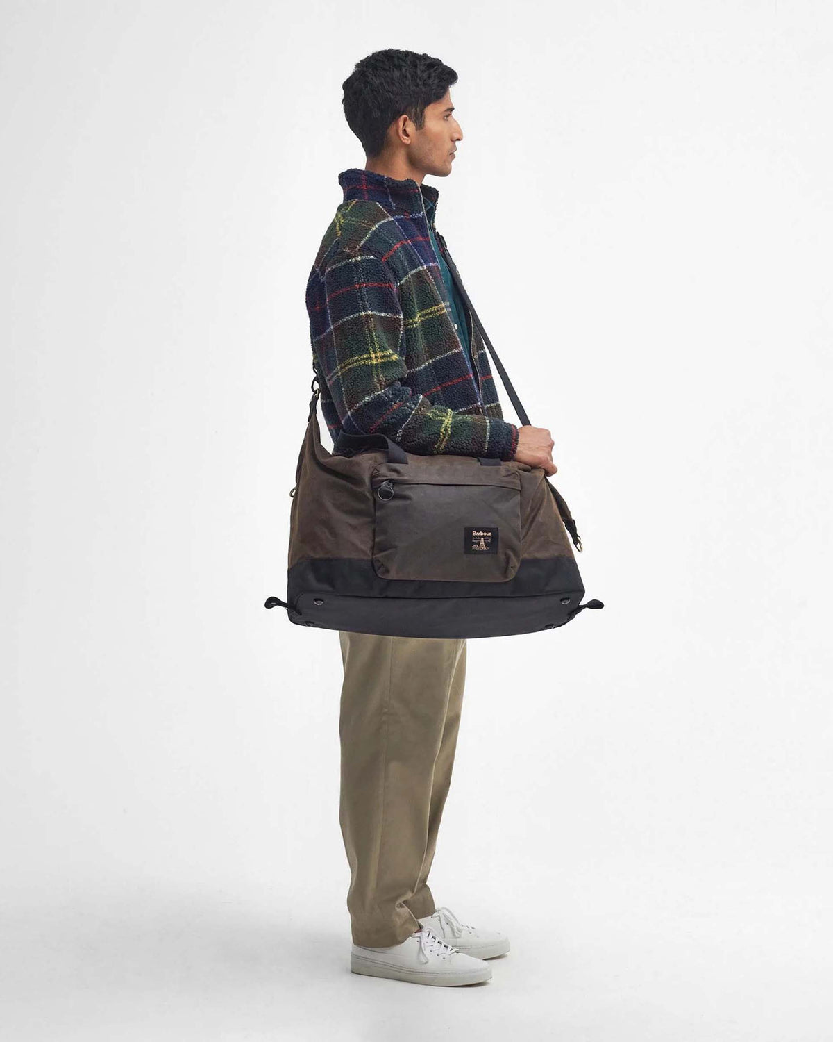 Barbour Heritage Field Waxed Holdall - Olive / Black