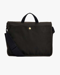 Barbour Heritage Field Waxed Messenger Bag - Olive / Black | Barbour Bags | Jeanstore