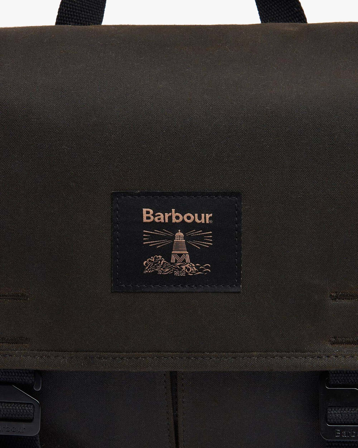 Barbour Heritage Field Waxed Messenger Bag - Olive / Black | Barbour Bags | Jeanstore