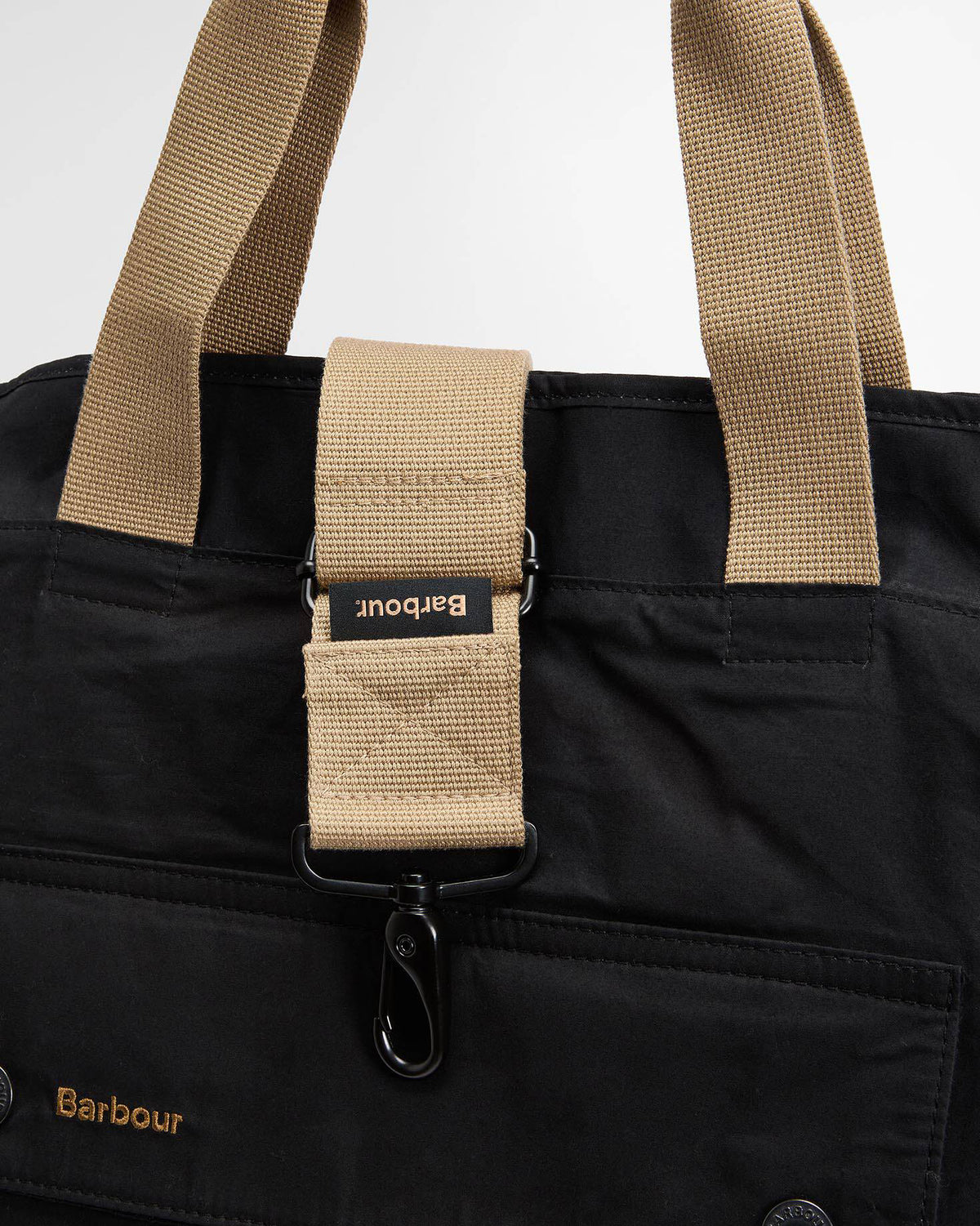 Barbour Heritage Transport 3-Way Tote Bag - Black / Modern Tartan