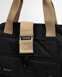 Barbour Heritage Transport 3-Way Tote Bag - Black / Modern Tartan