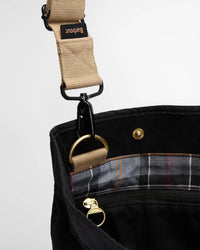 Barbour Heritage Transport 3-Way Tote Bag - Black / Modern Tartan