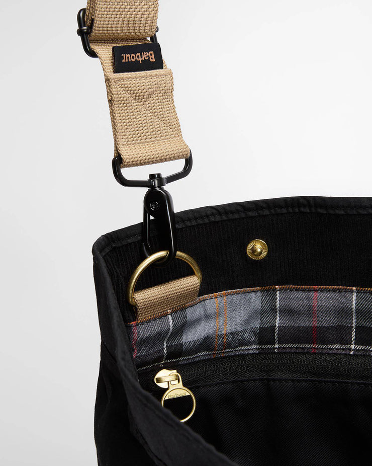 Barbour Heritage Transport 3-Way Tote Bag - Black / Modern Tartan