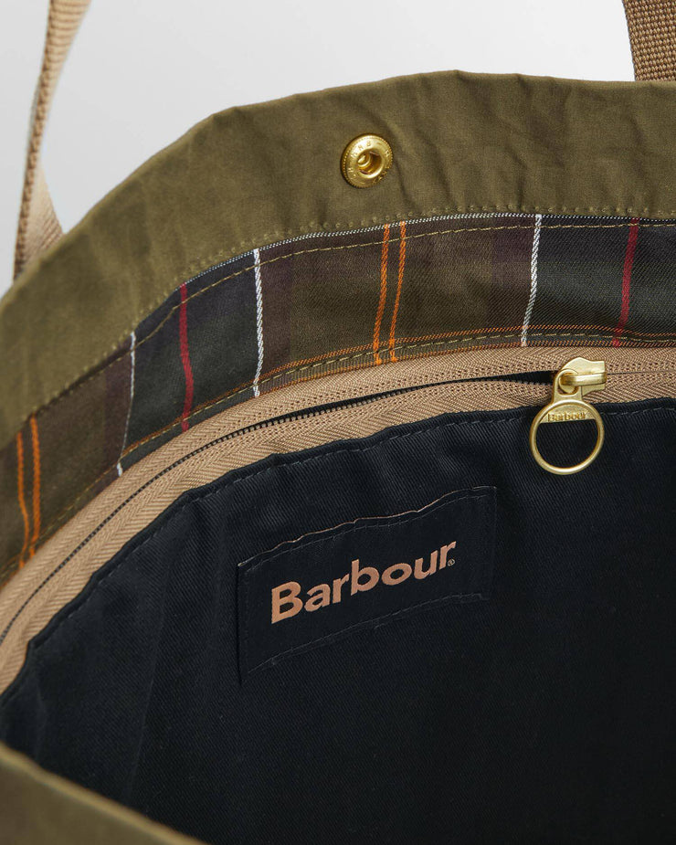 Barbour Heritage Transport Carry-All Tote Bag - Dusky Green