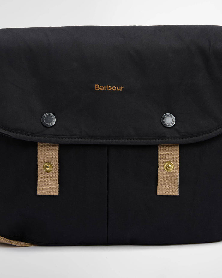 Barbour Heritage Transport Riever Crossbody Bag - Black / Modern Tartan