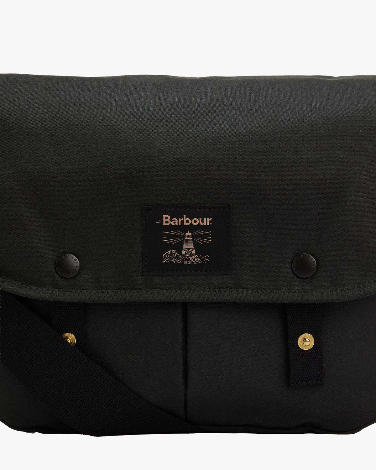 Barbour Heritage Field Waxed Riever Crossbody Bag - Sage | Barbour Bags | Jeanstore